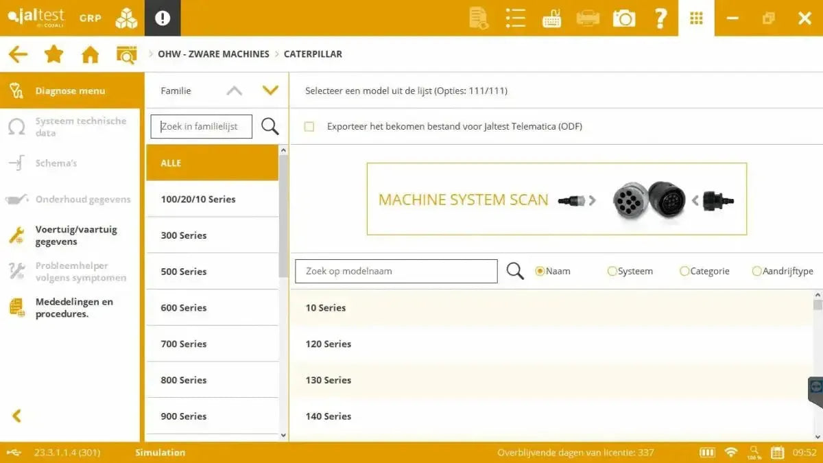 Jaltest OHW (Off-Highway) Uitleesapparaat