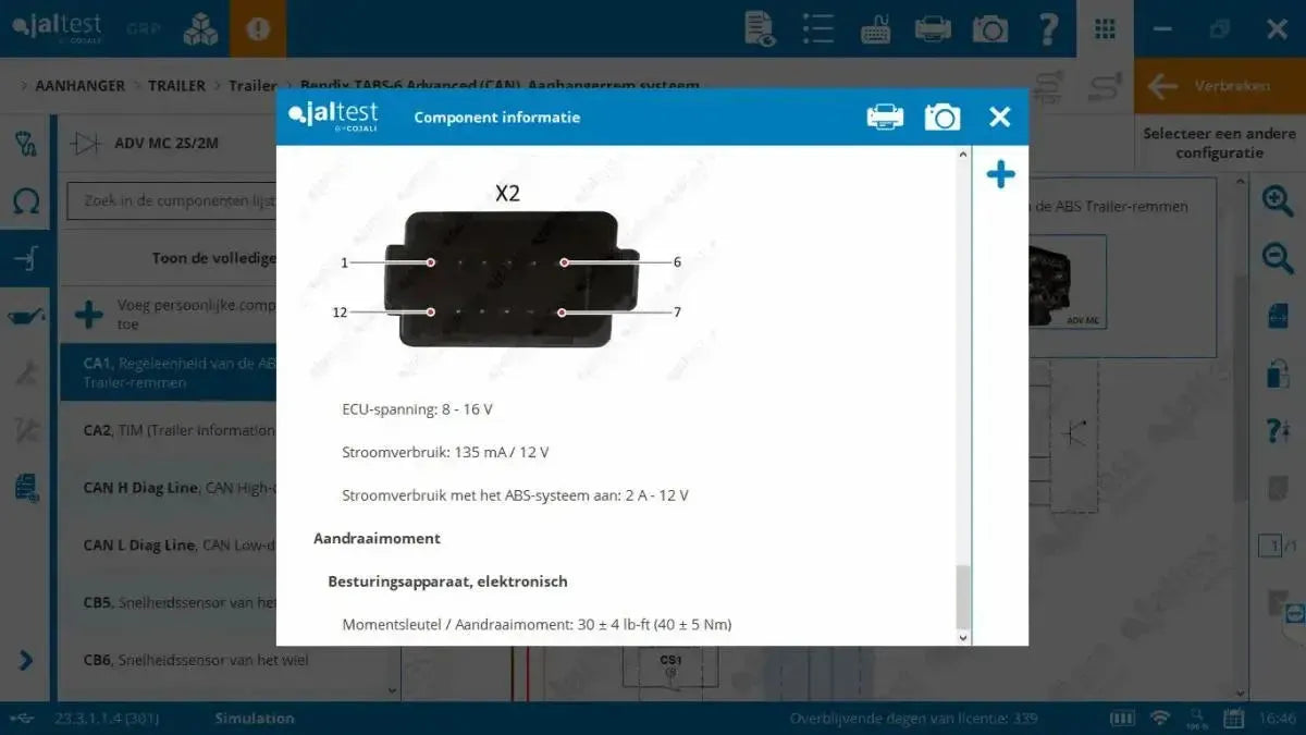 Jaltest Trailer Uitleesapparaat