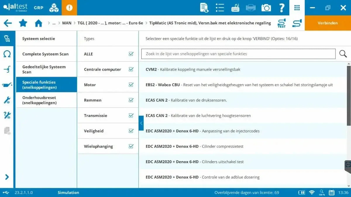 Jaltest Vrachtwagen Uitleesapparaat