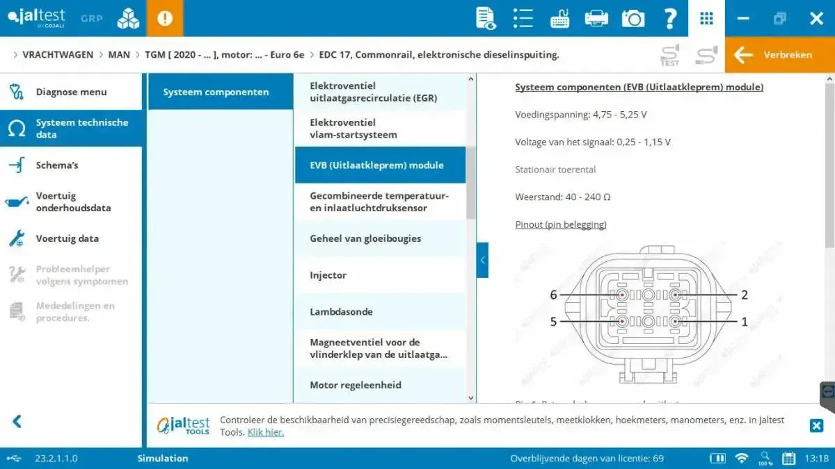 Jaltest Vrachtwagen Uitleesapparaat