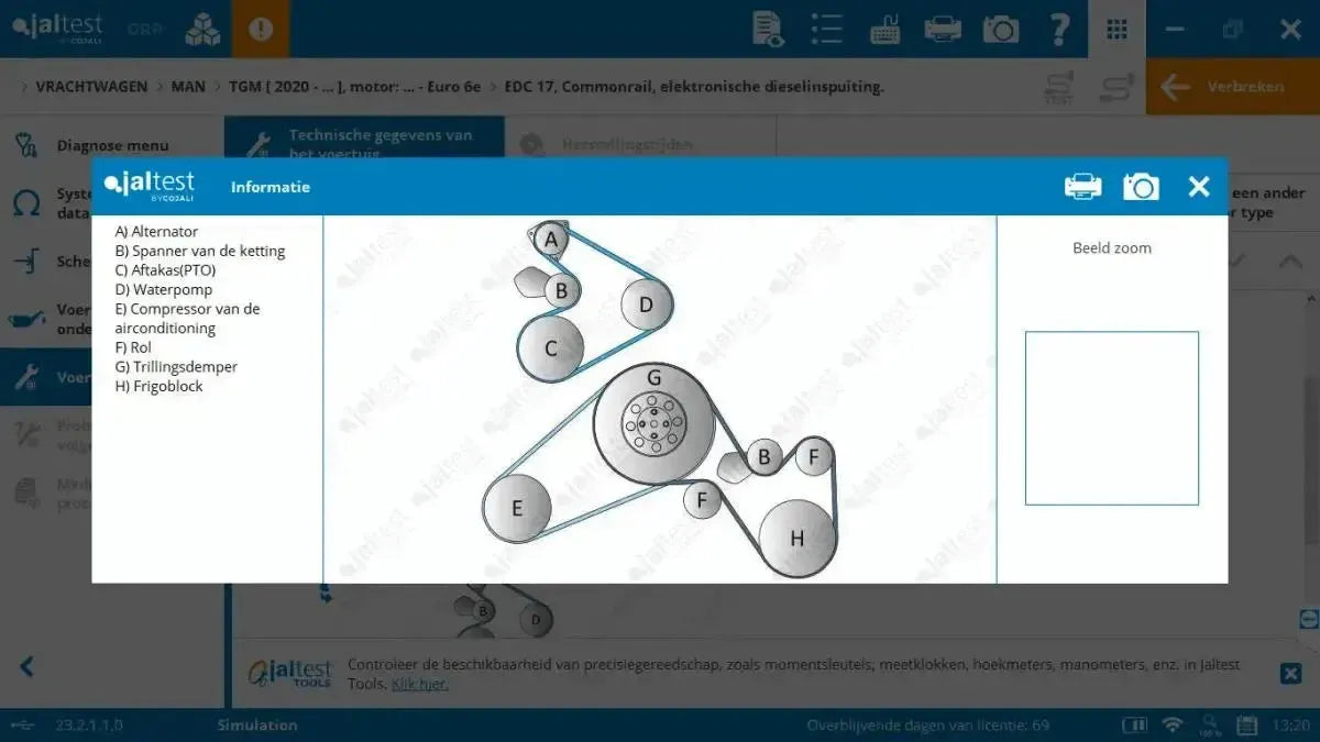 Jaltest Vrachtwagen Uitleesapparaat