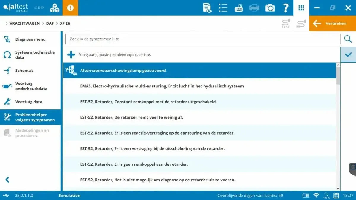 Jaltest Vrachtwagen Uitleesapparaat