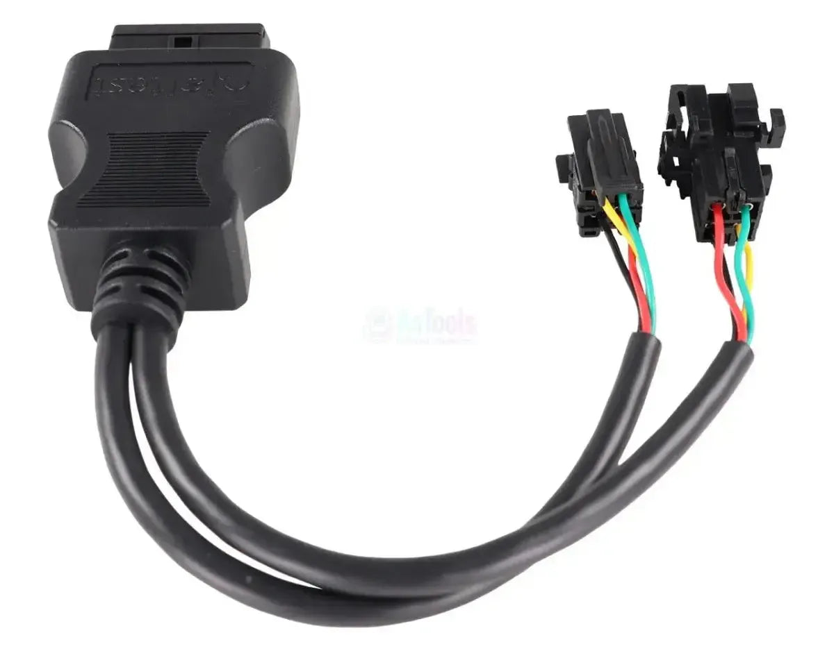 Jaltest (JDC304A) | Wabco (ATC/MTS) 4+4-pins OBD - 16-pins OBD2 Verloopkabel | Autobus
