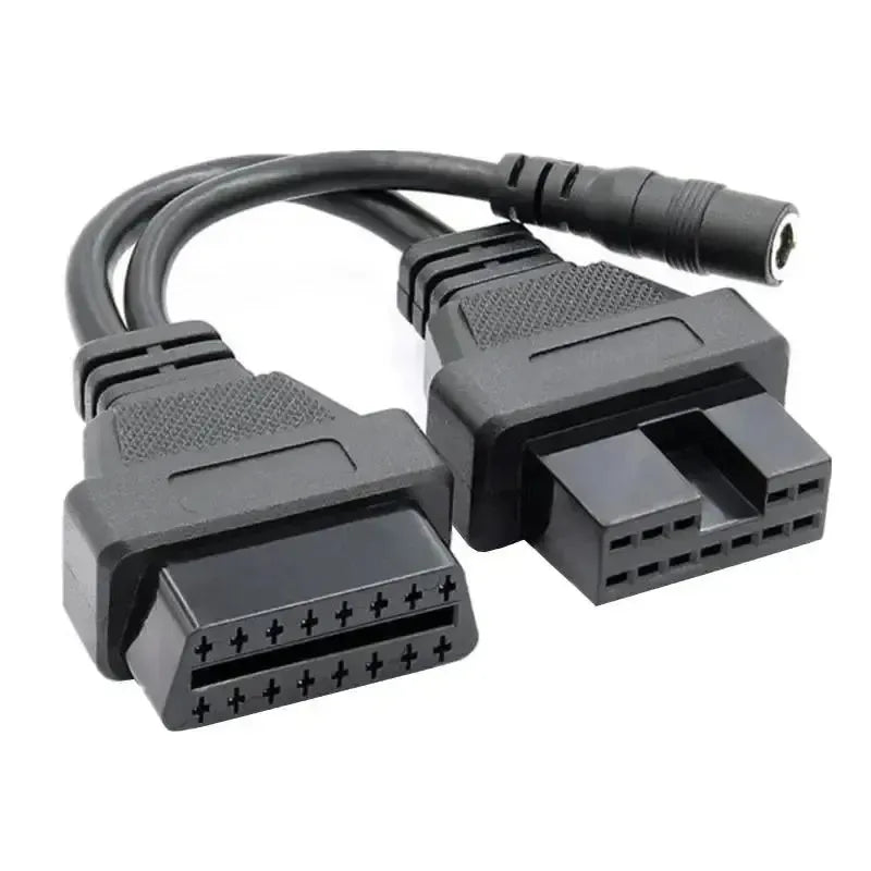 Mitsubishi/Hyundai 12-pins OBD1 – 16-pins OBD2 Verloopkabel | Personenauto