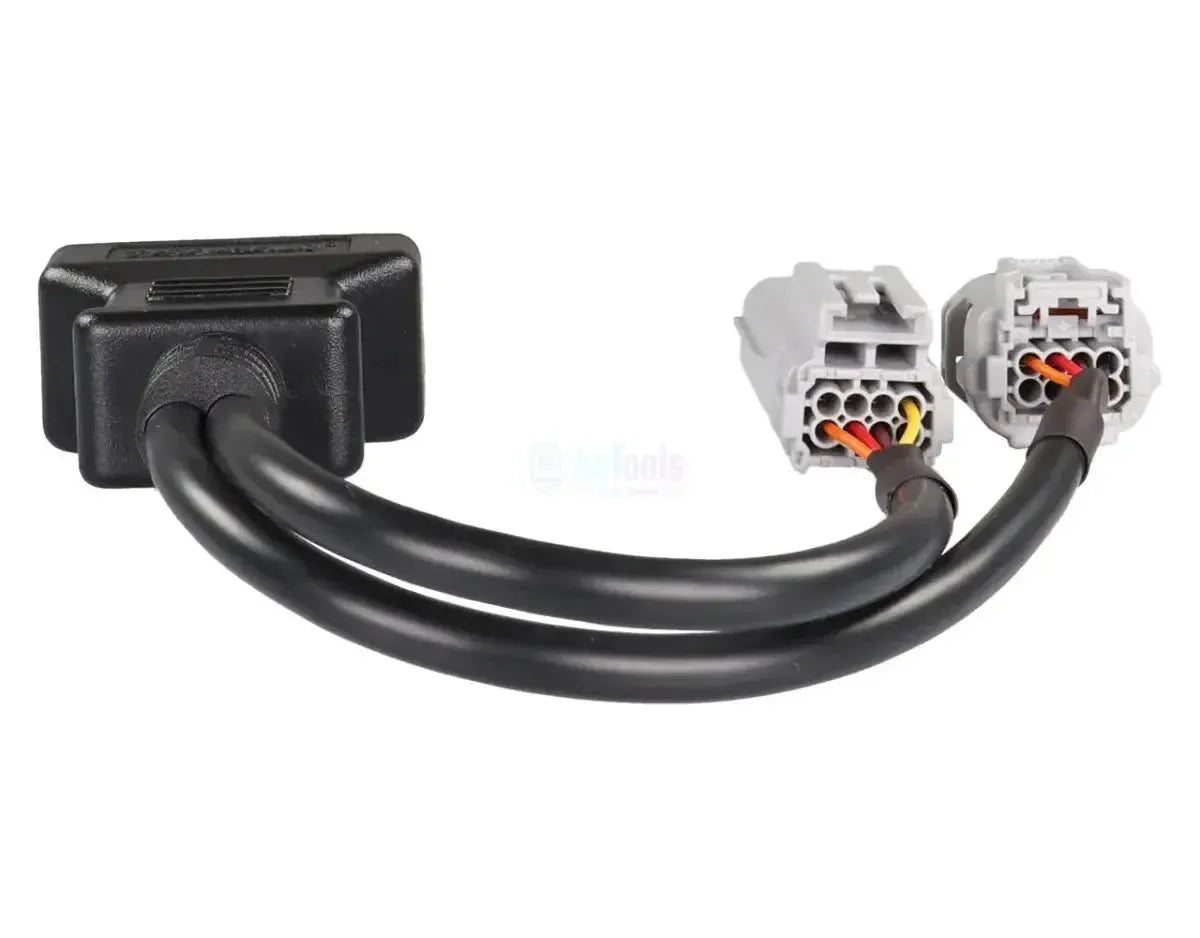 OBDSTAR (M048) | Aprilia 8+8-pins OBD – 16-pins OBD2 Verloopkabel | Motorfiets