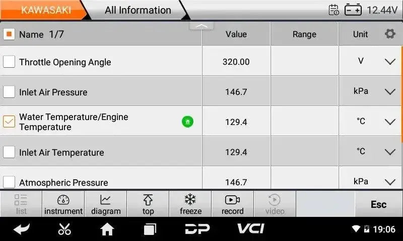 OBDSTAR IScan Kawasaki (Marine) | Uitleesapparaat | Motorboot