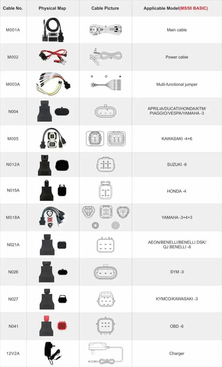 OBDSTAR MS50 Basic | Uitleesapparaat | Snorfiets/Motorfiets