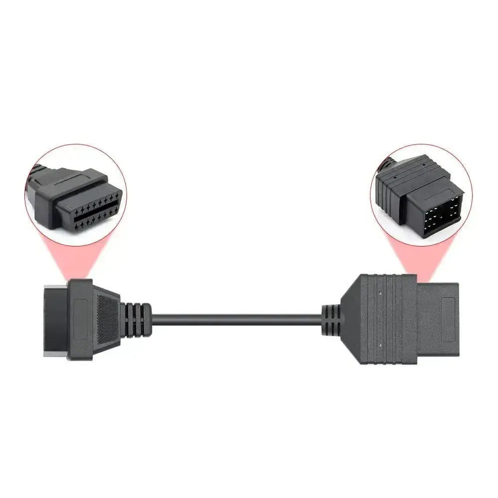 Toyota 17-pins OBD1 – 16-pins OBD2 Verloopkabel | Personenauto