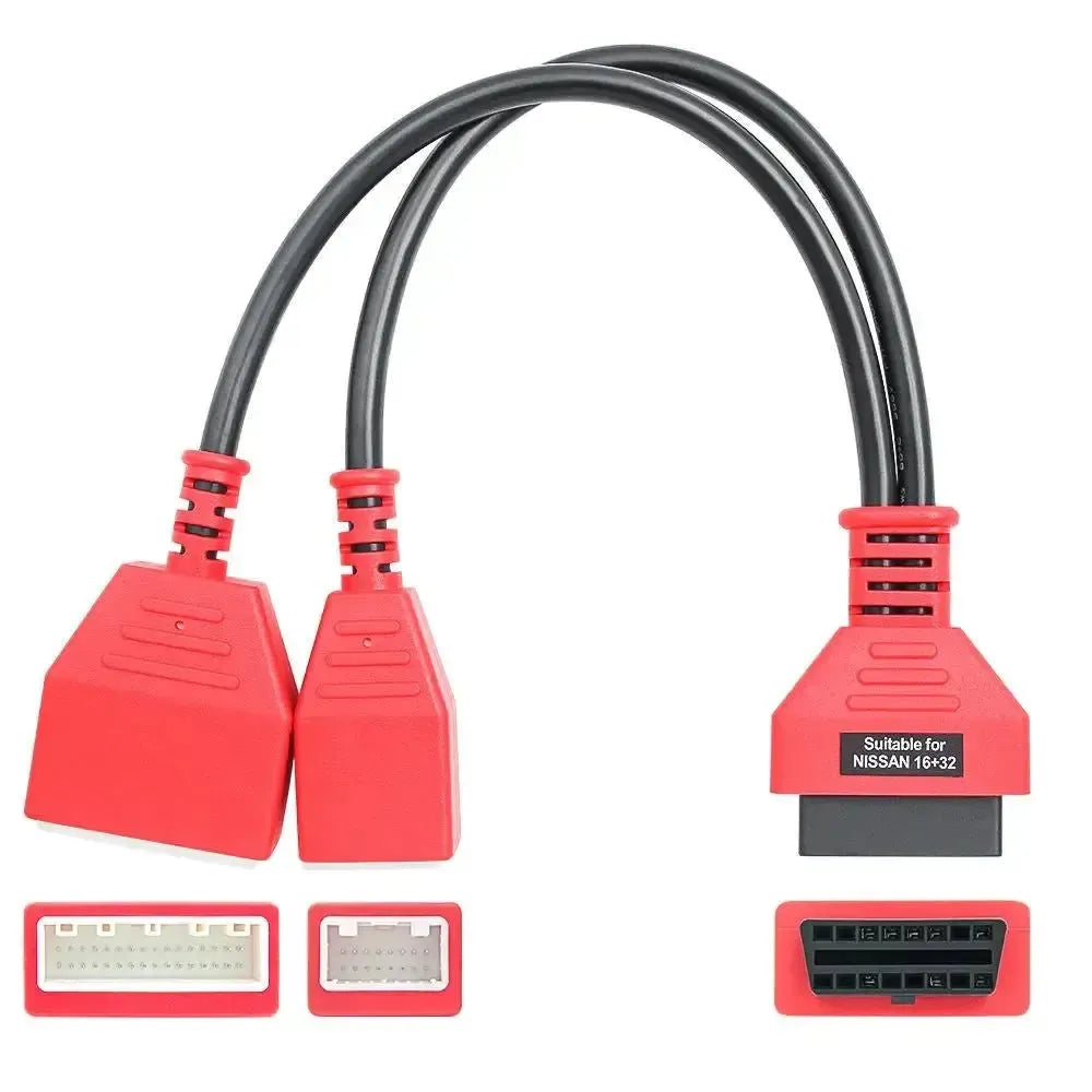 Nissan 16+32-pins SGW - 16-pins OBD2 Verloopkabel | Personenauto