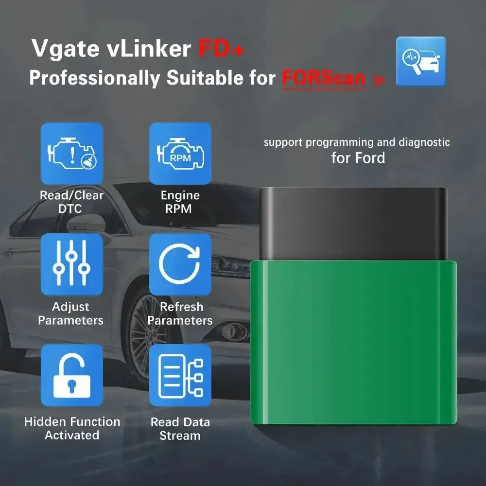 Vgate vLinker FD+ | ELM327-Interface (Bluetooth 4.0)
