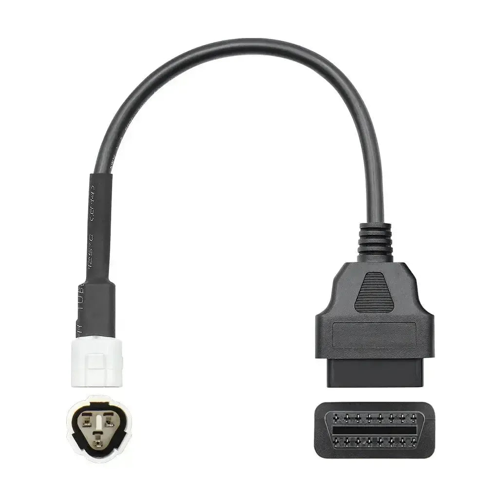 Yamaha 3-pins OBD – 16-pins OBD2 Verloopkabel | Motorfiets