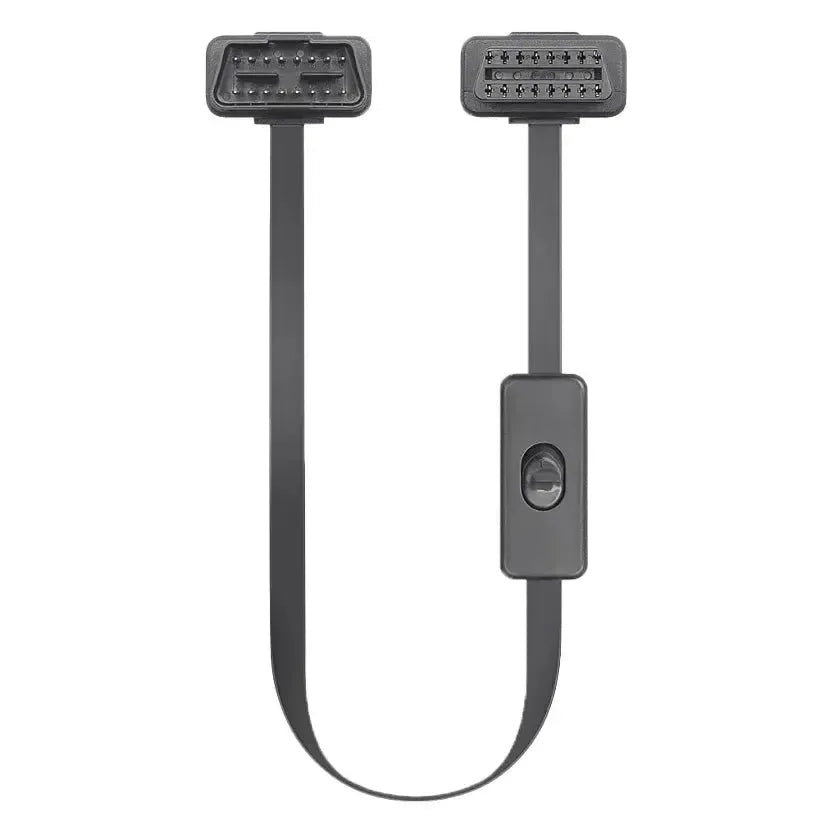 16-pins OBD2 Platte Verlengkabel met Switch (60 cm) | Interface