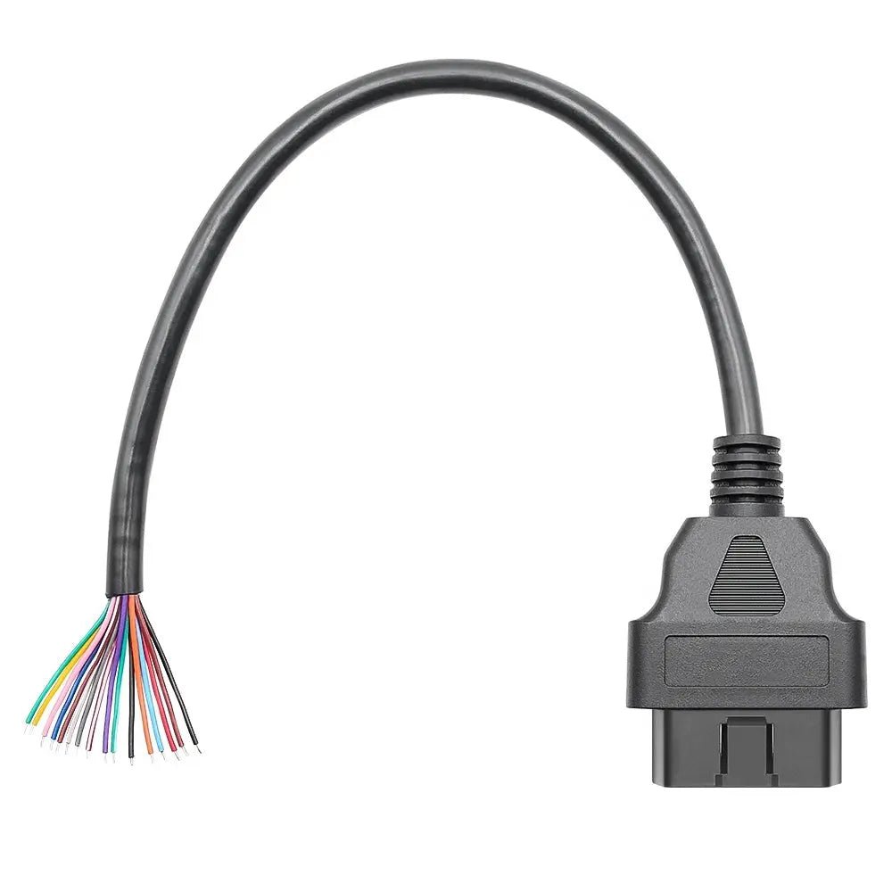 16 Pins OBD2 Stekker Mannetje Met 16 Open Eindkabels Verloopkabel 30 cm
