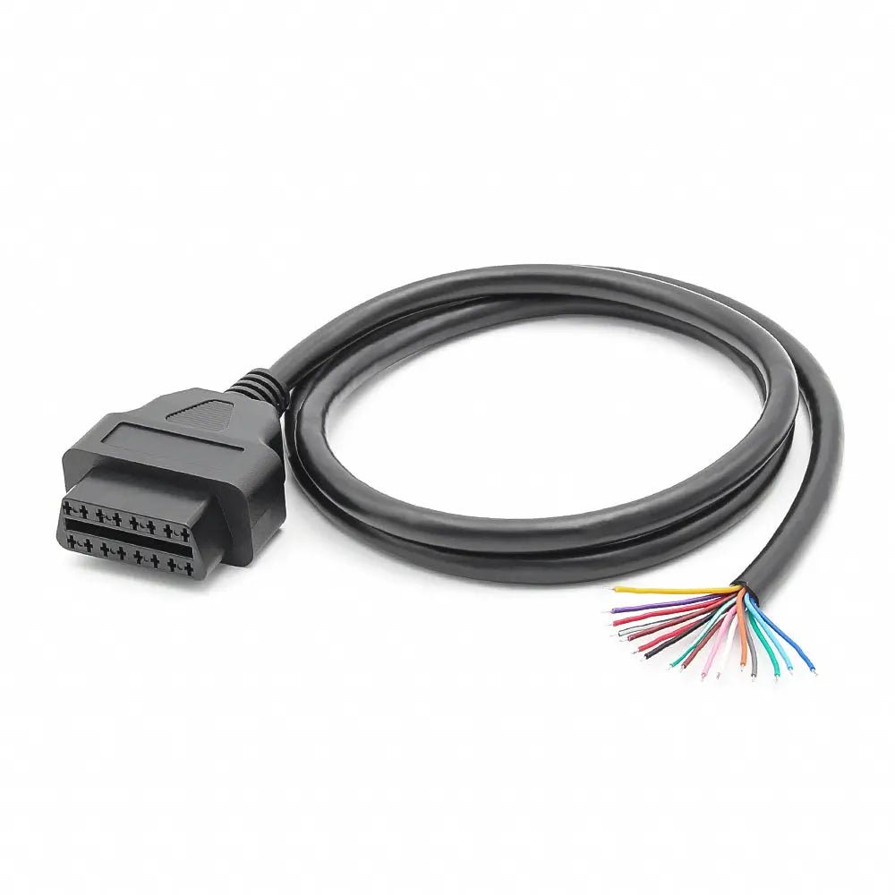 16 Pins OBD2 Stekker Vrouwtje Met 16 Open Eindkabels Verloopkabel 100 cm