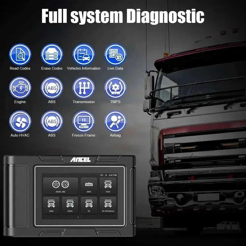 Ancel HD3200 Vrachtwagen Uitleesapparaat