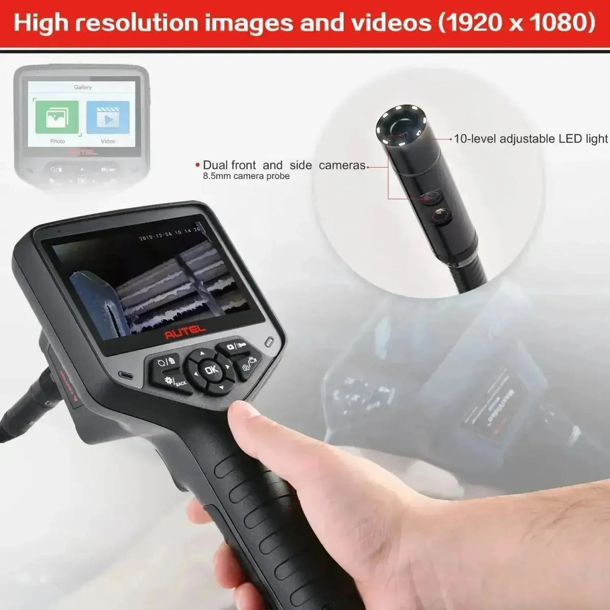 Autel MaxiVideo MV480 | Inspectiecamera (8.5 mm)