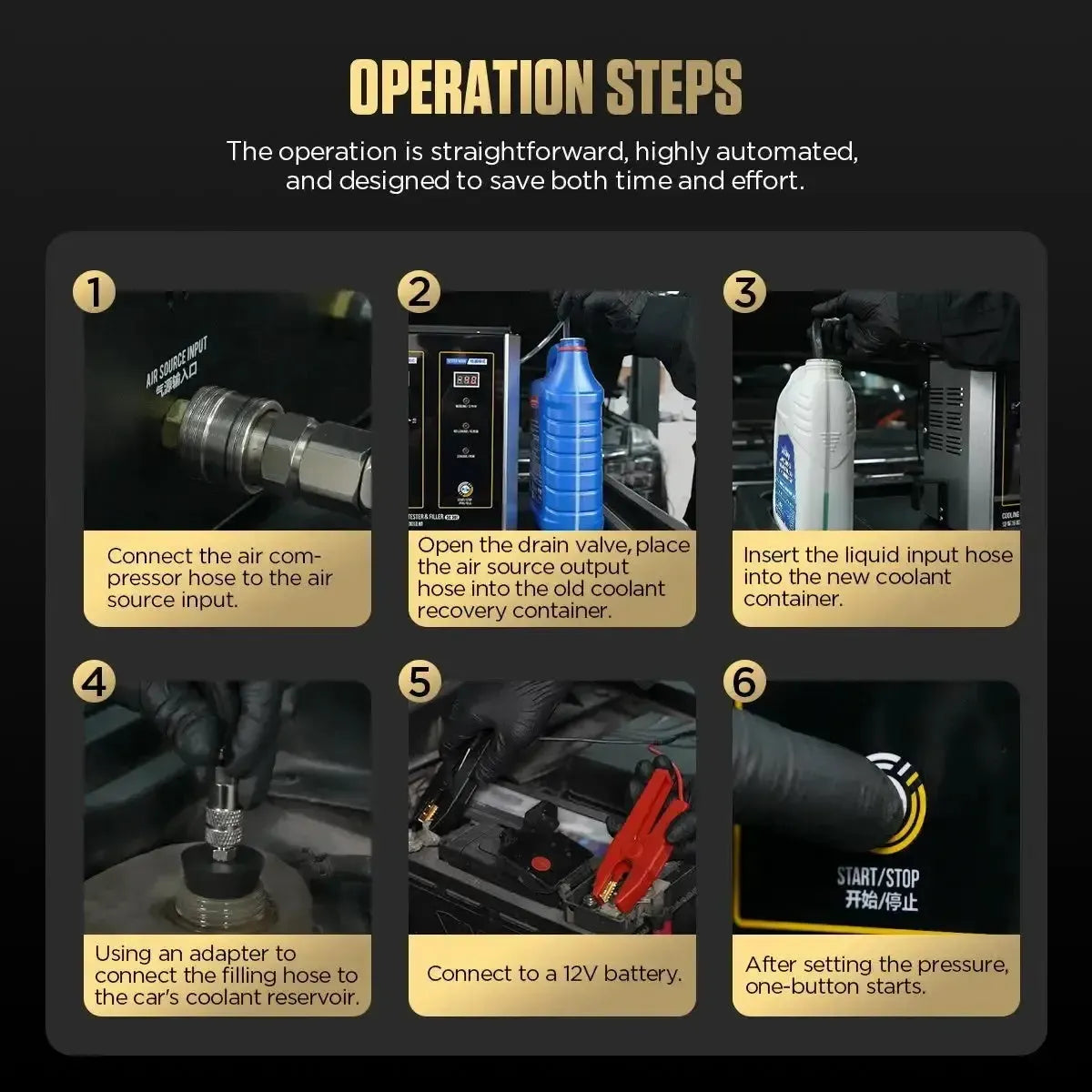 Autool SC301 | Koelvloeistoftester & Ontluchter