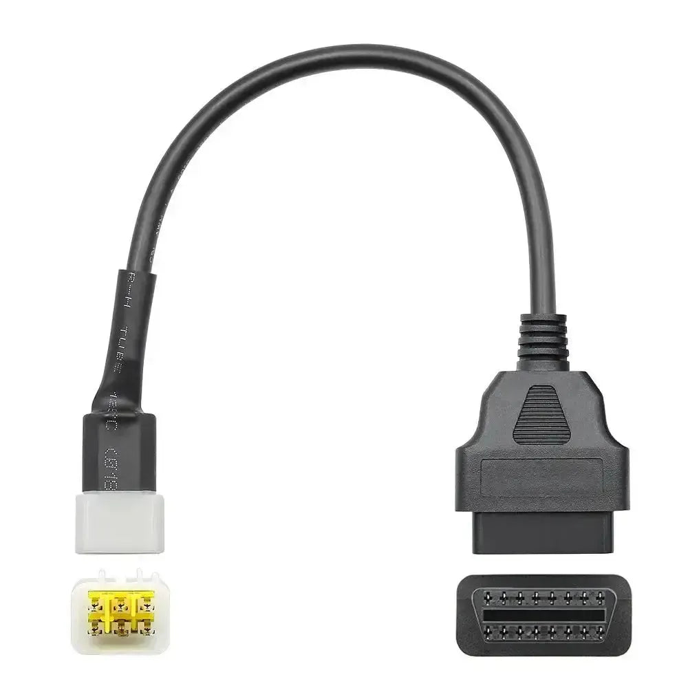 Delphi 6-pins naar 16-pins OBD2 Verloopkabel – Motorfiets