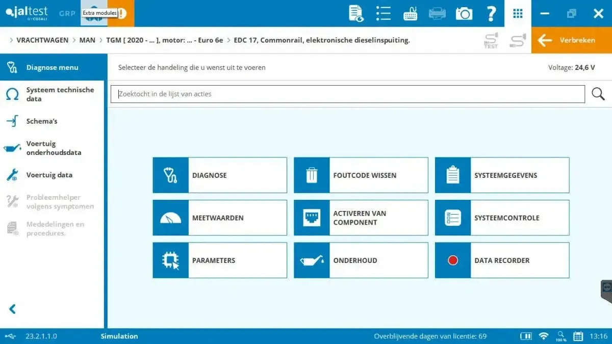 Jaltest CV (Commercial Vehicles) | Uitleesapparaat