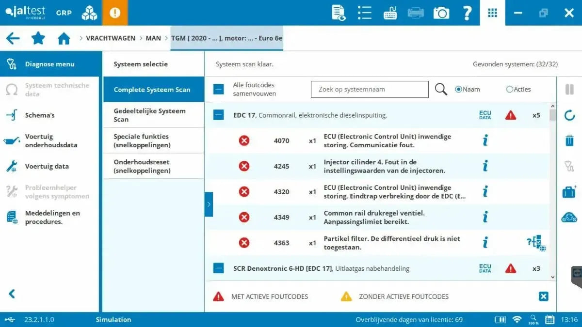 Jaltest CV (Commercial Vehicles) | Uitleesapparaat