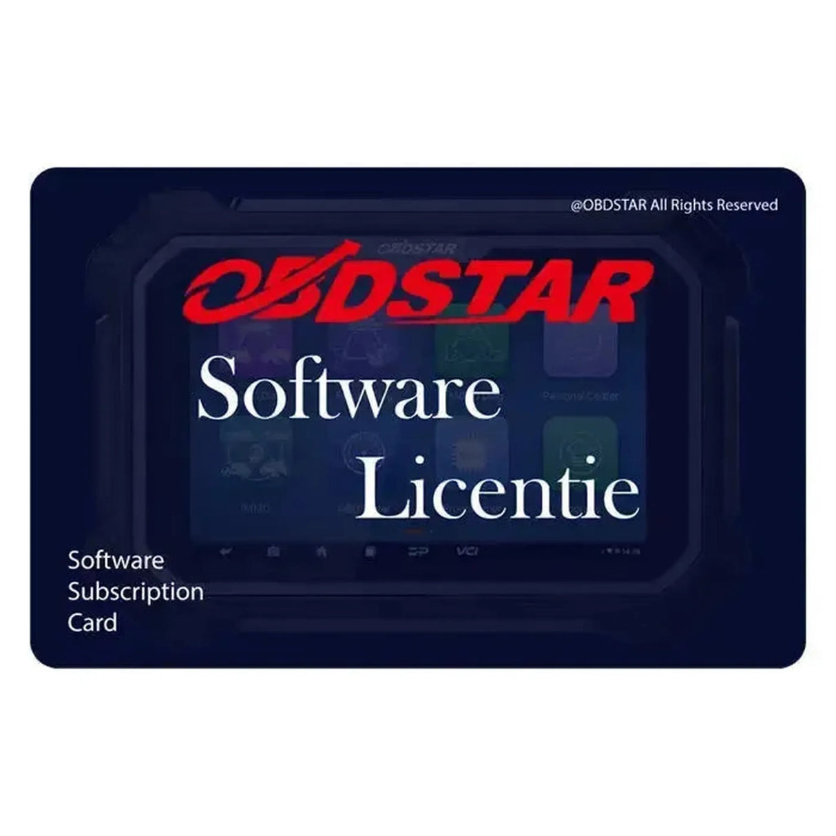 OBDSTAR ECU Master | Configuratie (C) | Software-licentie