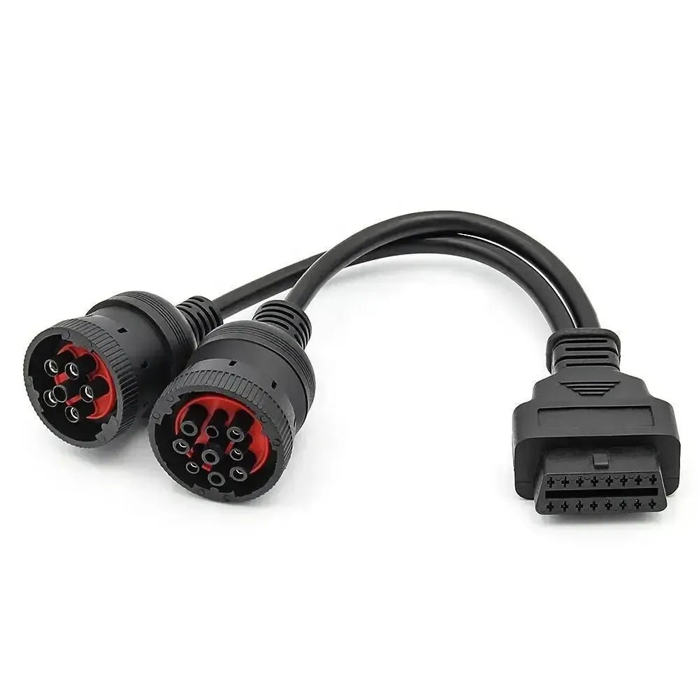 Universeel 6+9 J1708+J1939 – 16-pins OBD2 Verloopkabel | Bedrijfs- en Werkvoertuig