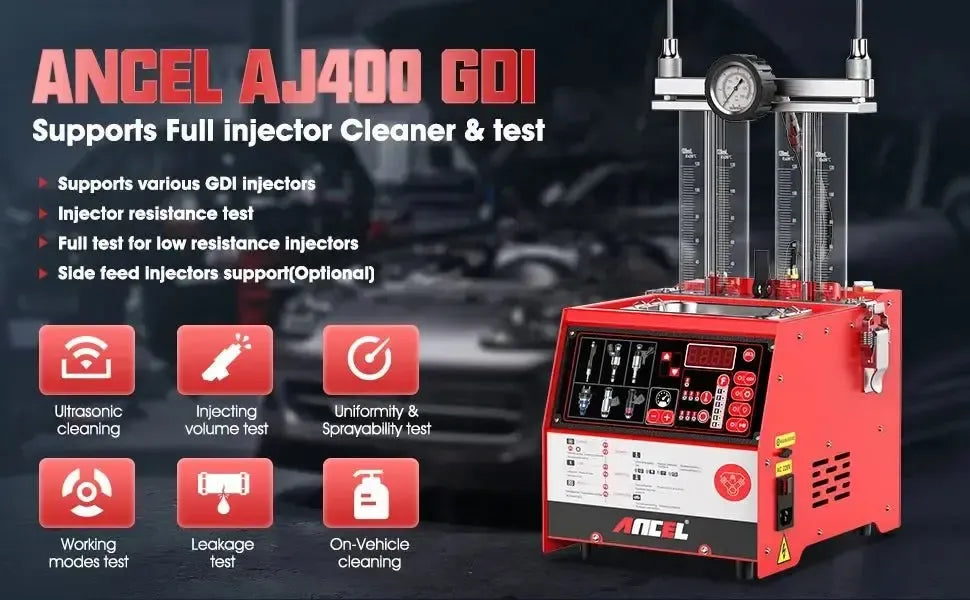 Ancel AJ400 GDI Benzine Injectortester