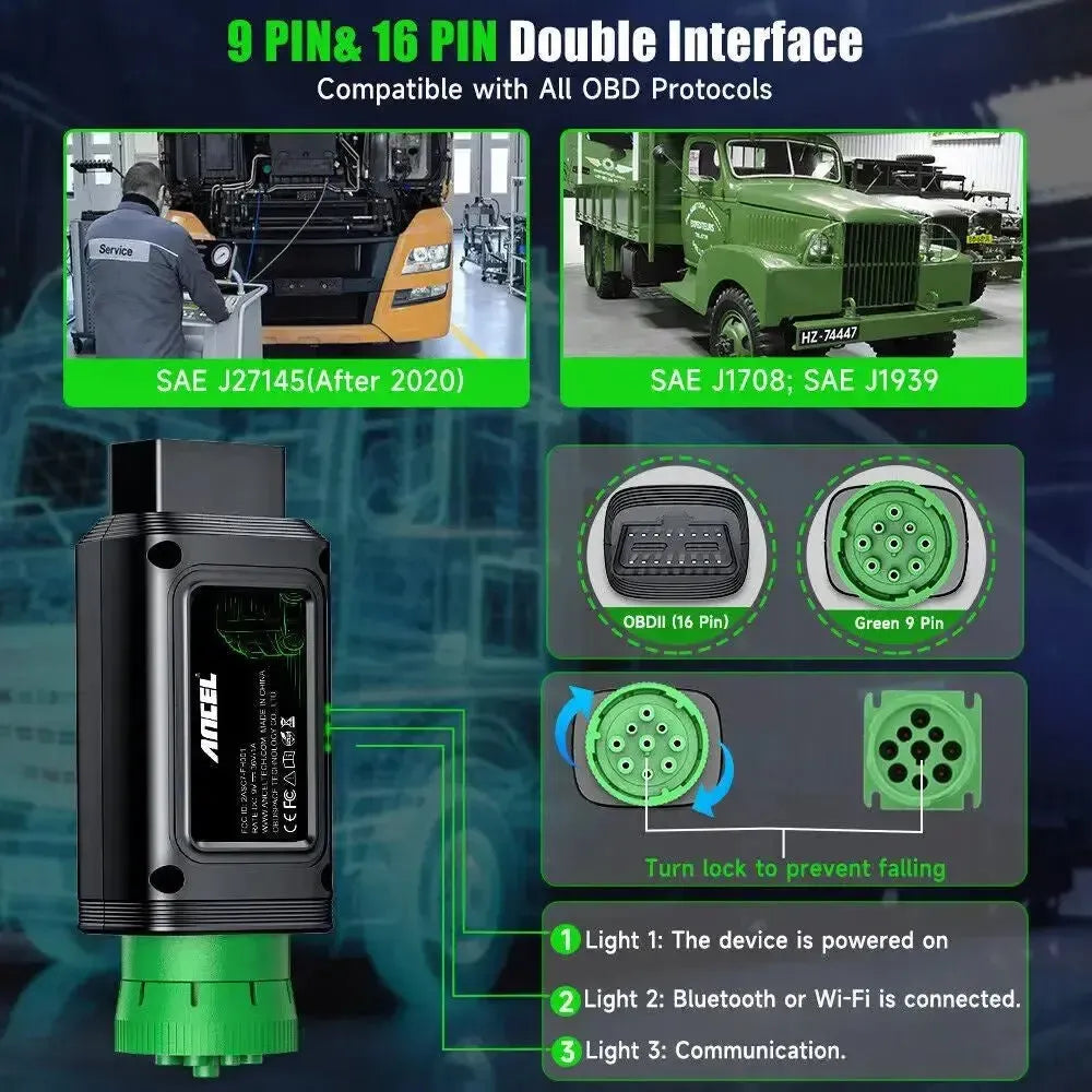 Ancel HD110 Vrachtwagen Uitleesapparaat