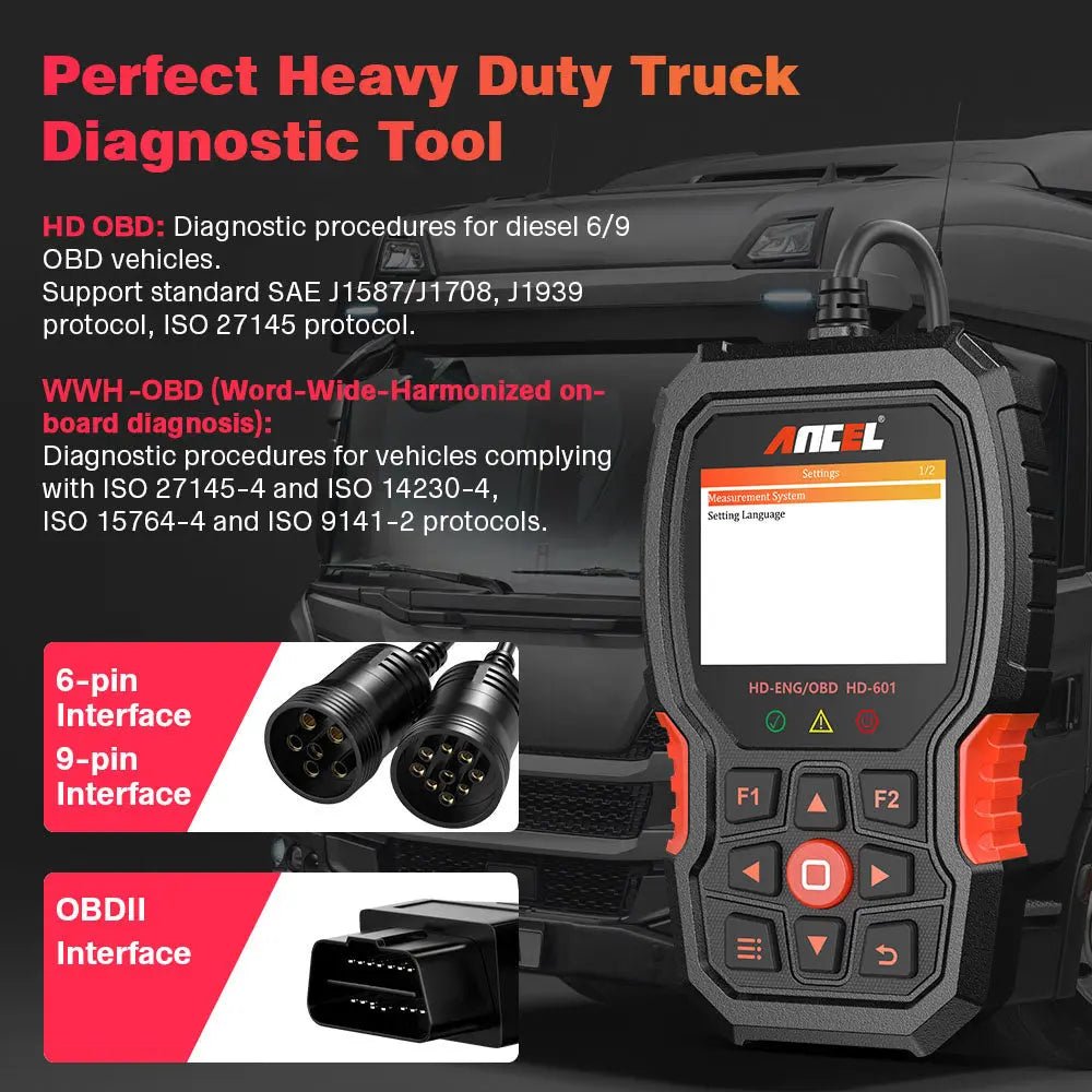 Ancel HD601 Vrachtwagen Uitleesapparaat