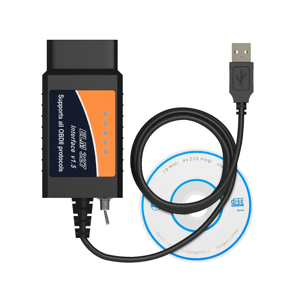 AsTools HS/MS-CAN Switch ELM327 USB Interfacekabel CH340T