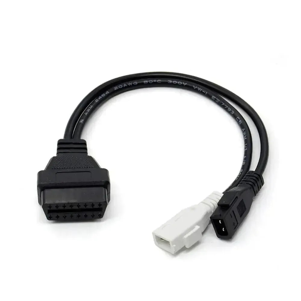 Audi/Seat/Skoda/Volkswagen 2+2-pins OBD1 naar 16-pins OBD2 Verloopkabel | Personenauto