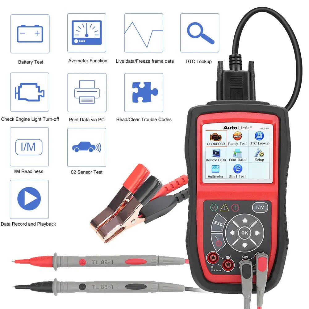 Autel AutoLink AL539B Foutcodelezer/Multimeter