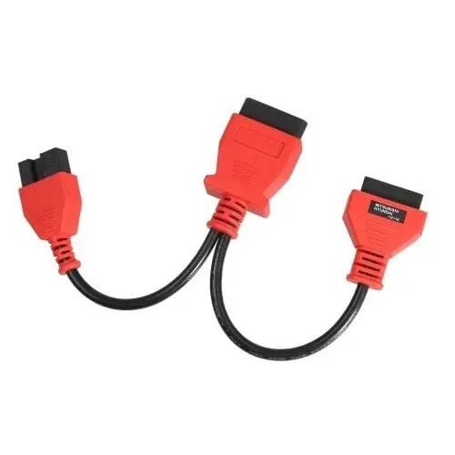 Autel Mitsubishi/Hyundai 12 Pins OBD1 - 16 Pins OBD2 Verloopkabel Personenauto