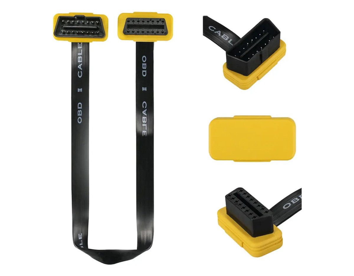 Autool 16 Pins OBD2 Platte Verlengkabel 40 cm