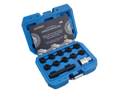 Autool Mercedes Anti-Diefstal Slotbout Doppenset 12-Delig