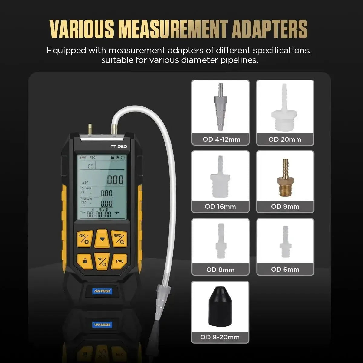 Autool PT520 Luchtdruktester