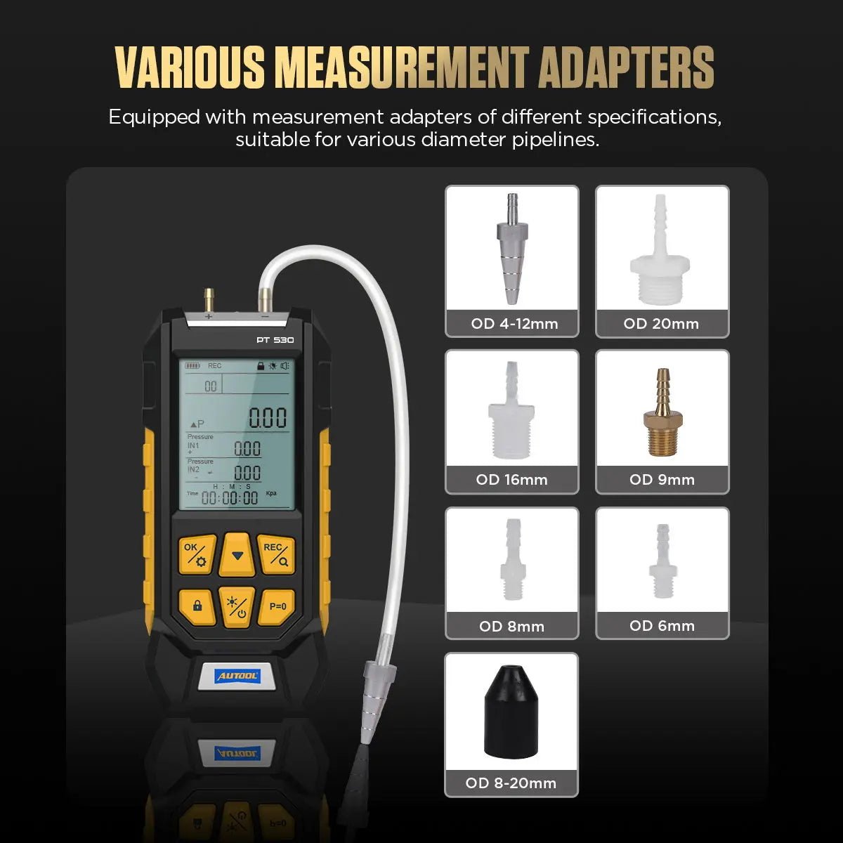 Autool PT530 Luchtdruktester