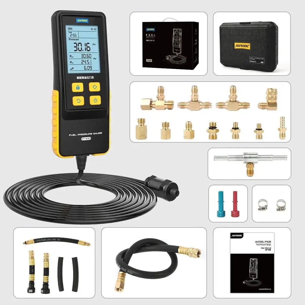 Autool PT630 Brandstofdruktester