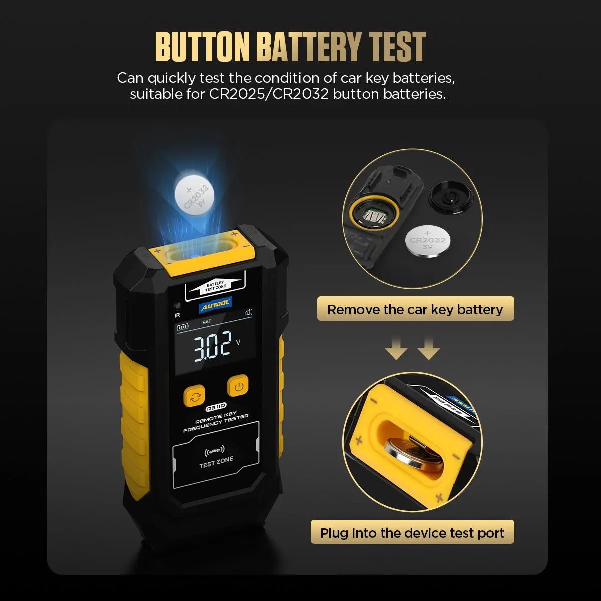 Autool RE110 Sleutelfrequentie- Infraroodtester