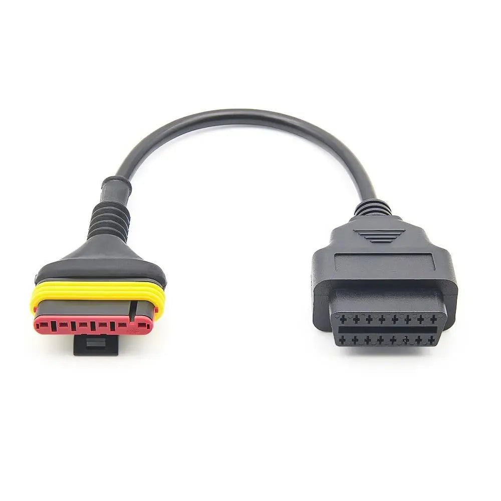Benelli 6 Pins OBD - 16 Pins OBD2 Verloopkabel Motorfiets