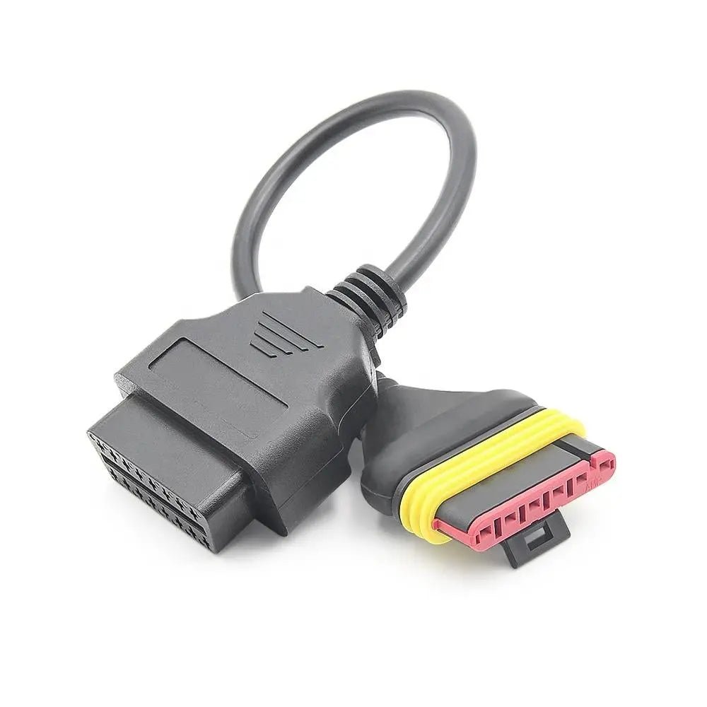 Benelli 6 Pins OBD - 16 Pins OBD2 Verloopkabel Motorfiets
