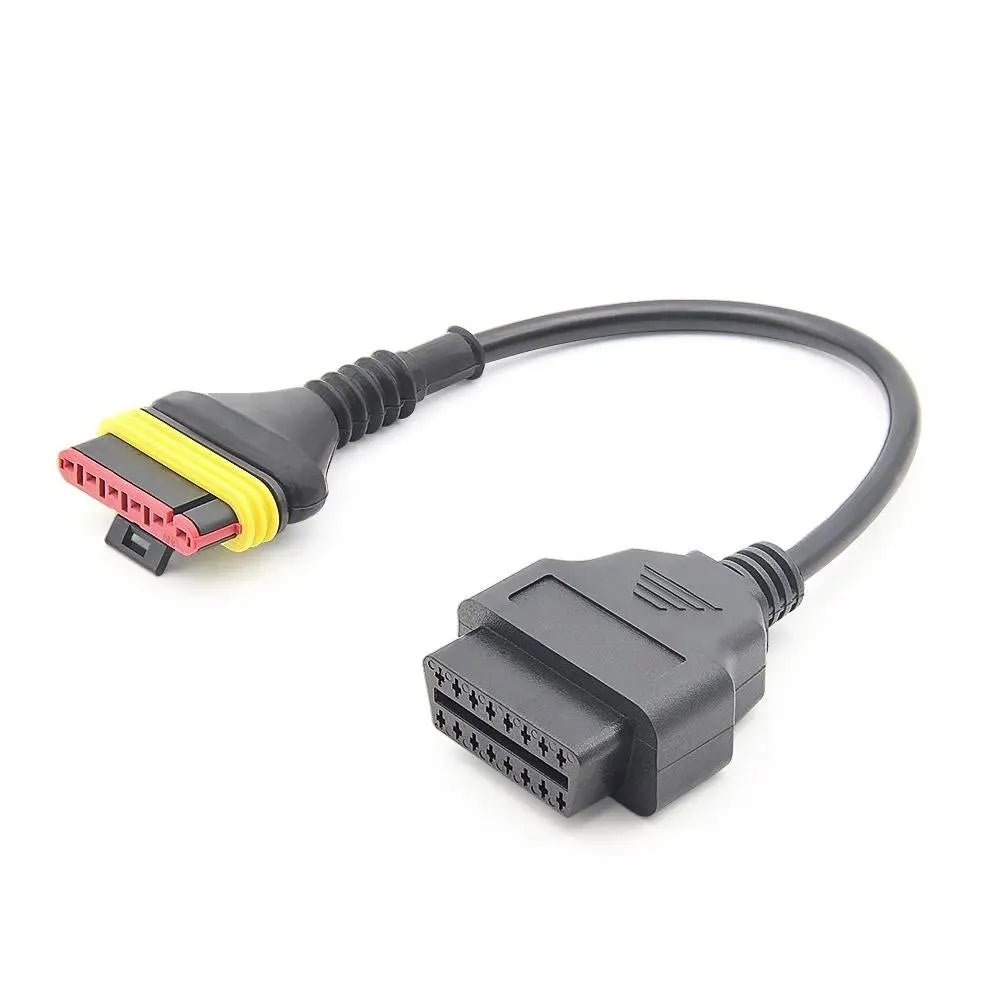 Benelli 6 Pins OBD - 16 Pins OBD2 Verloopkabel Motorfiets