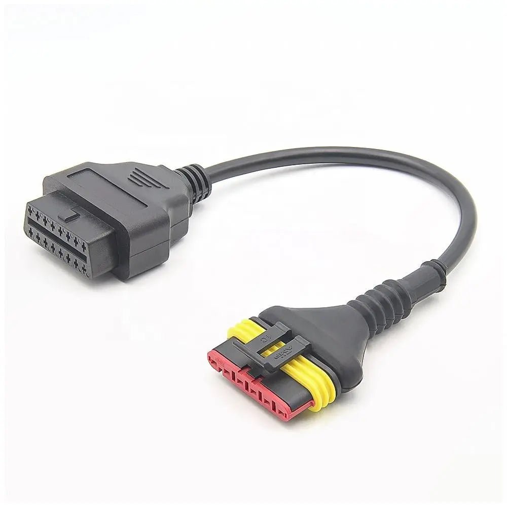 Benelli 6 Pins OBD - 16 Pins OBD2 Verloopkabel Motorfiets