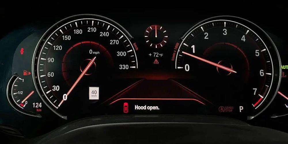 BMW speedometer with 330 km/h scale via OBDeleven