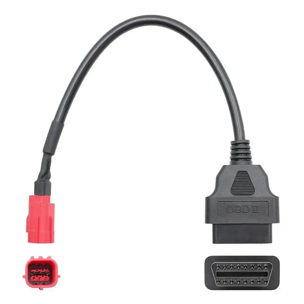 Euro-V 6 Pins OBD - 16 Pins OBD2 Verloopkabel Motorfiets