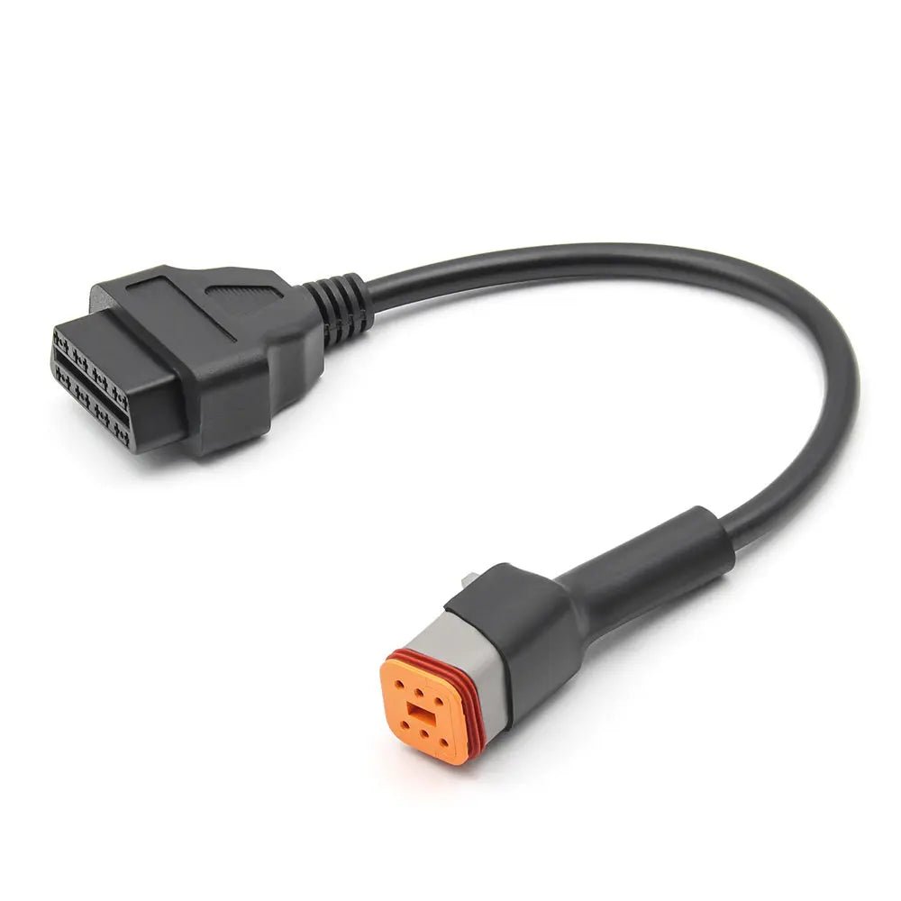 Harley Davidson 6 Pins OBD - 16 Pins OBD2 Verloopkabel Motorfiets