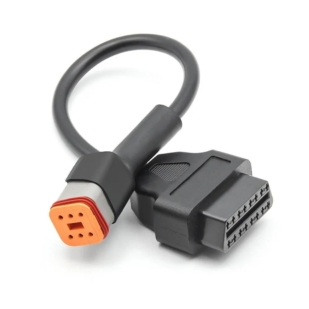 Harley Davidson 6 Pins OBD - 16 Pins OBD2 Verloopkabel Motorfiets