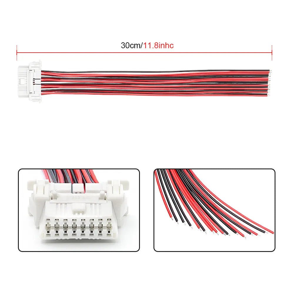 Honda 16 Pins OBD2 Poort Vrouwtje Met 16 Open Eindkabels 30 cm