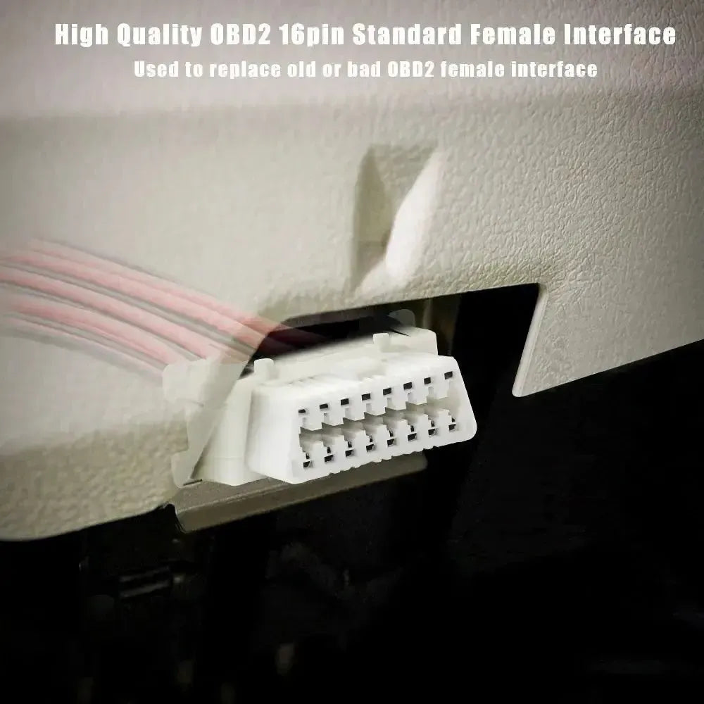 Honda 16-pins OBD2 Poort (Vrouwtje) met 16 Open Eindkabels – 30 cm