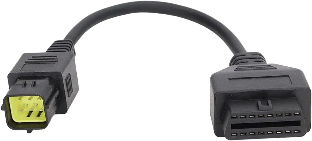 Husqvarna 6 Pins OBD - 16 Pins OBD2 Verloopkabel Motorfiets
